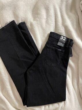 Joe's Jeans Black High-Rise Wide Leg Women's Jeans -32